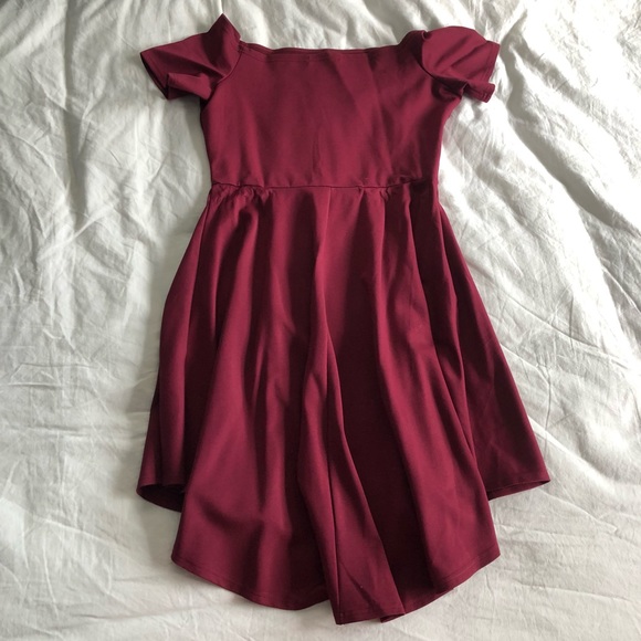 Off the Shoulder High Low Dress Size L - Picture 3 of 5